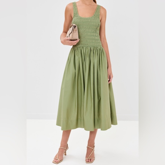 pistola Dresses & Skirts - Pistola Olive Smocked dress